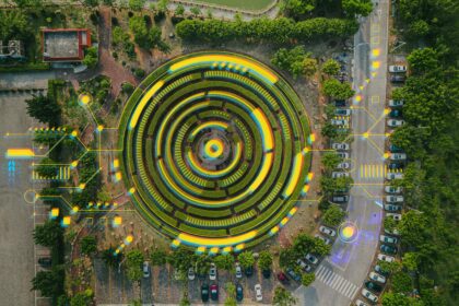 Ey Aerial View Of A Circular Garden Maze And Green Pavilion 17112023.jpg